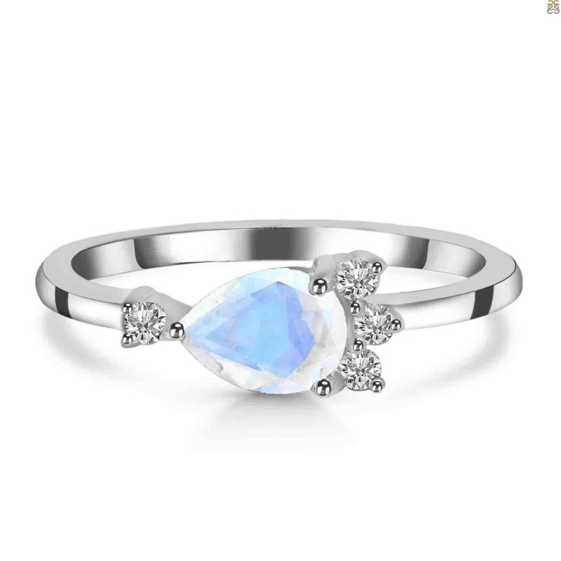 Moonstone & White Topaz Ring RBM-RDR-433.