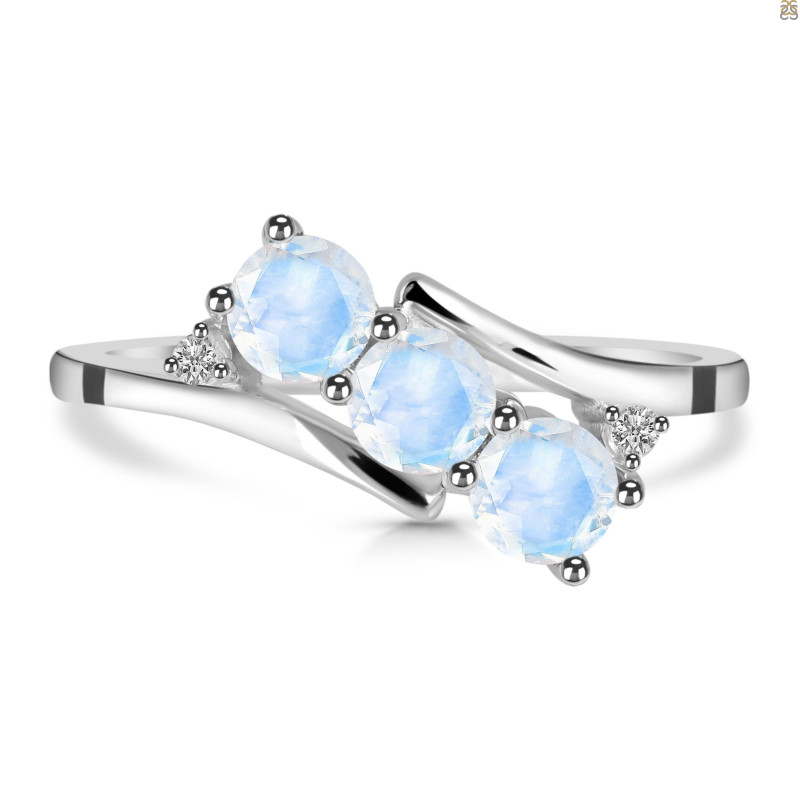 Moonstone & White Topaz Ring RBM-RDR-447.