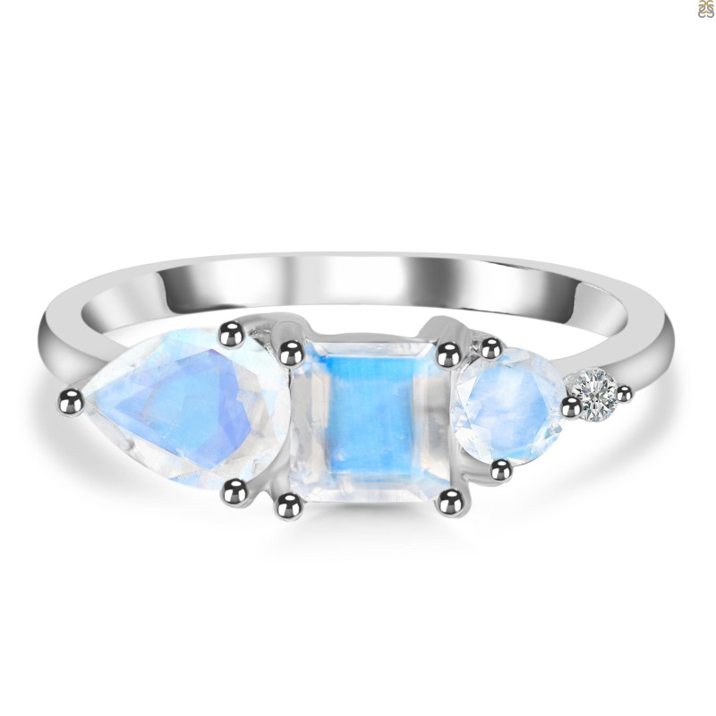 Moonstone & White Topaz Ring RBM-RDR-455.