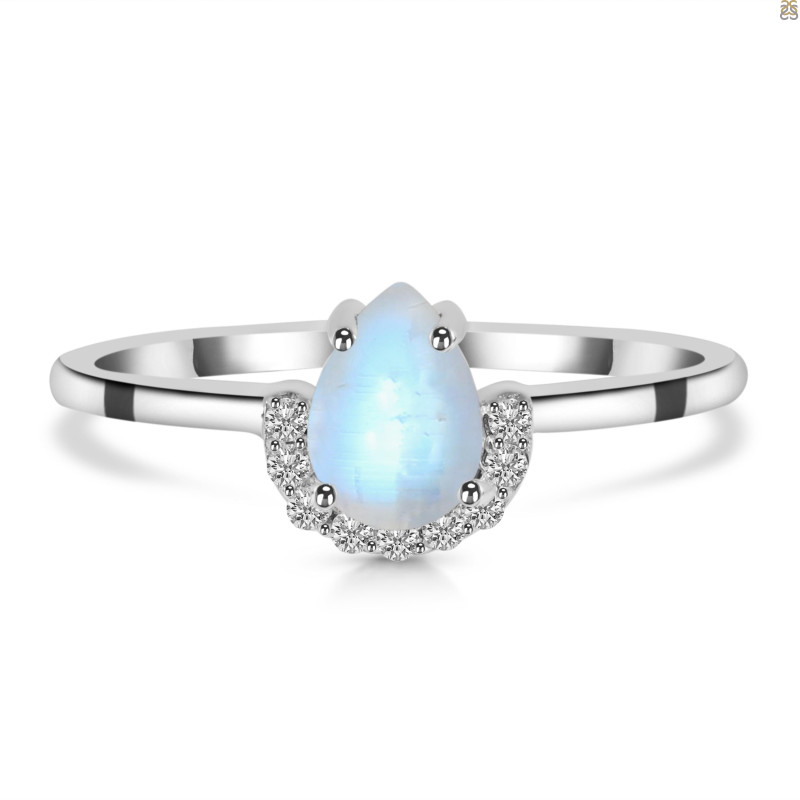 Moonstone & White Topaz Ring RBM-RR-170.