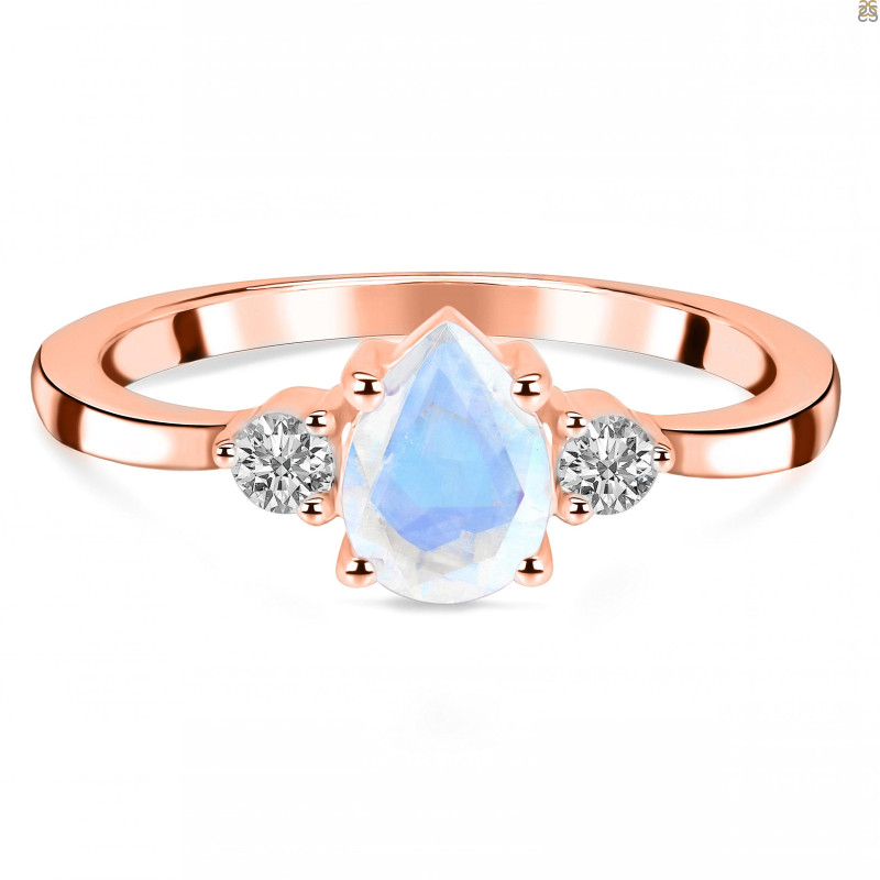 Moonstone & White Topaz Ring RBM-RR-335.