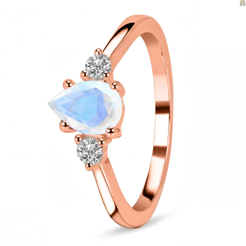Moonstone & White Topaz Ring RBM-RR-335.