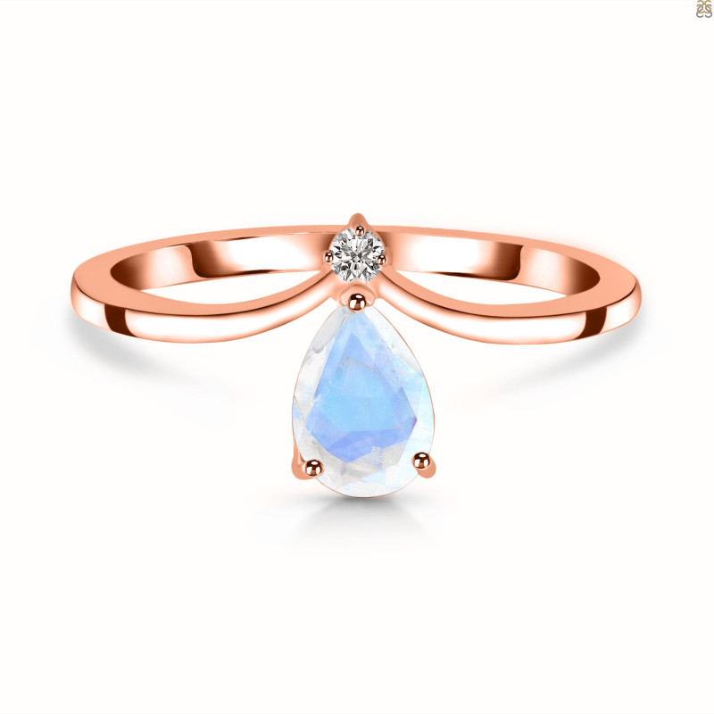 Moonstone & White Topaz Ring RBM-RR-374.