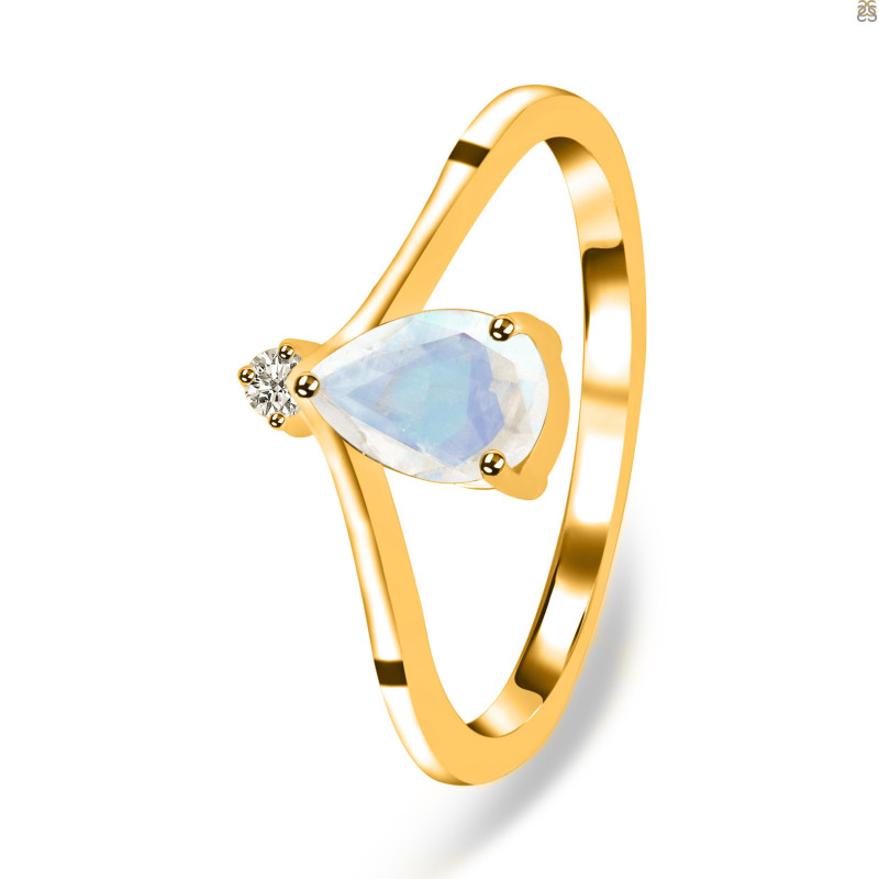 Moonstone & White Topaz Ring RBM-RR-374.