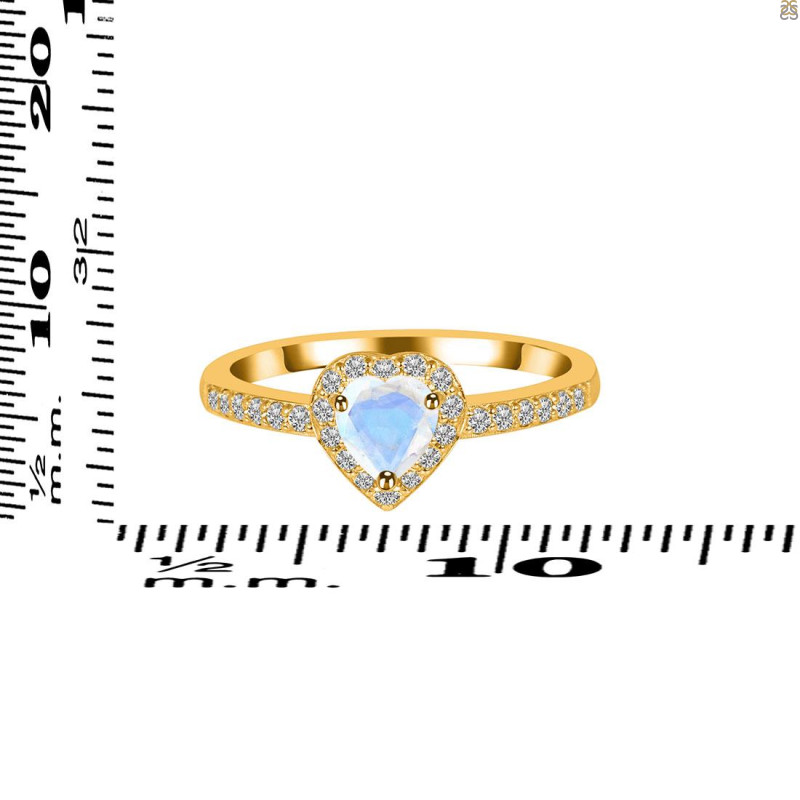 Moonstone & White Topaz Ring RBM-RR-423.