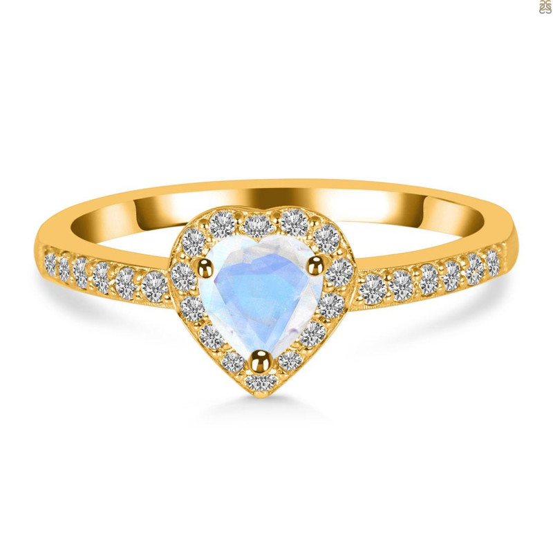 Moonstone & White Topaz Ring RBM-RR-423.