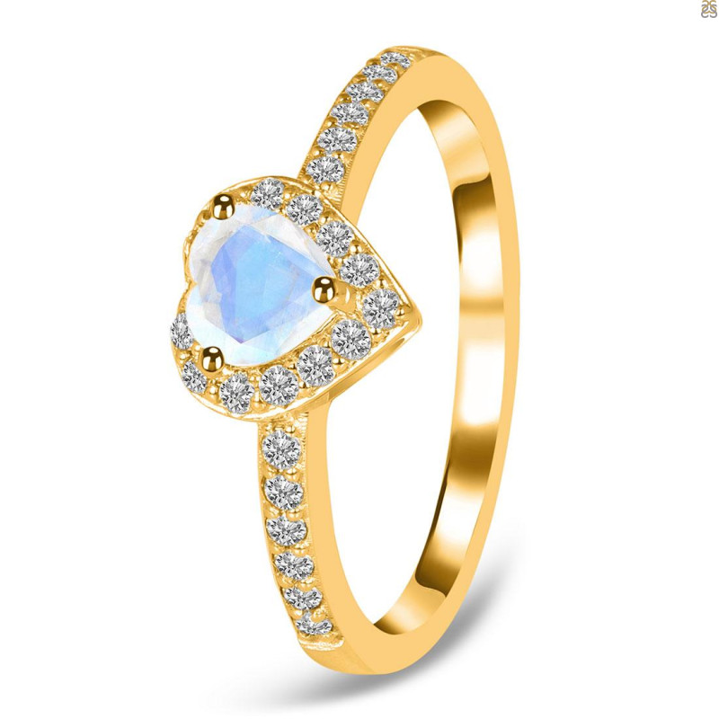 Moonstone & White Topaz Ring RBM-RR-423.