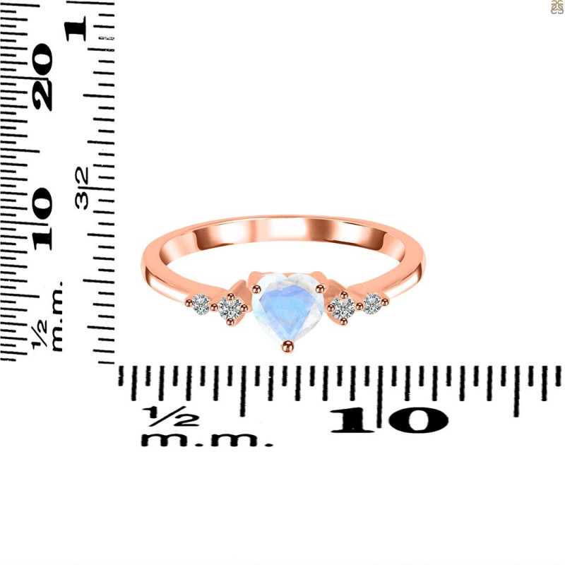 Moonstone & White Topaz Ring RBM-RR-424.