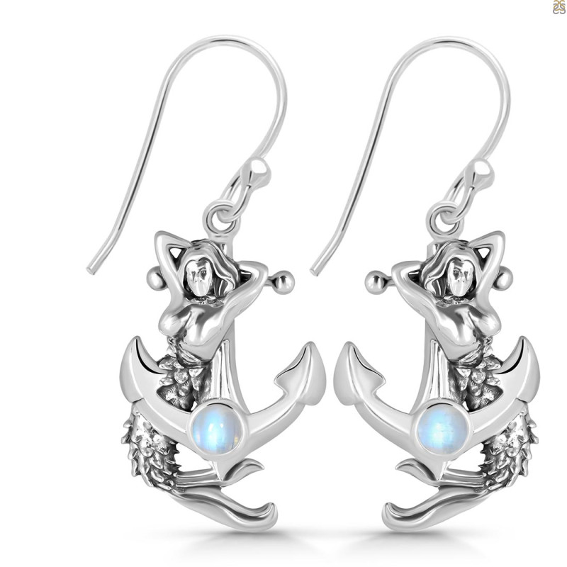 Moonstone Mermaid Earring RBM-RUE-9.