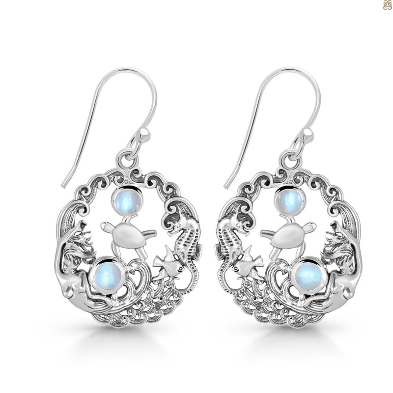 Moonstone Sea Life Earring RBM-RUE-29.