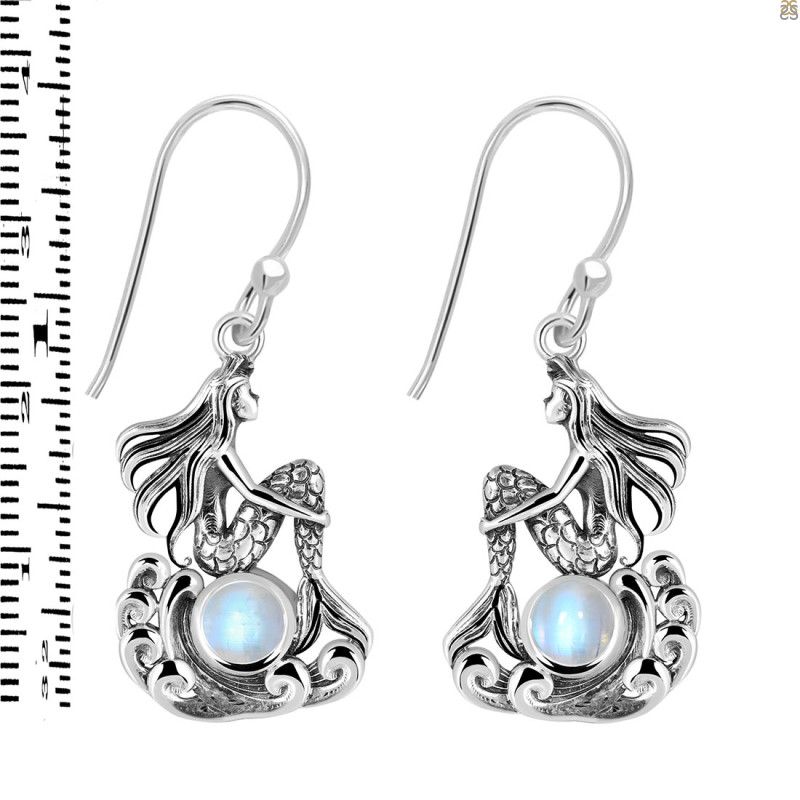 Moonstone Mermaid Earring RBM-RUE-36.