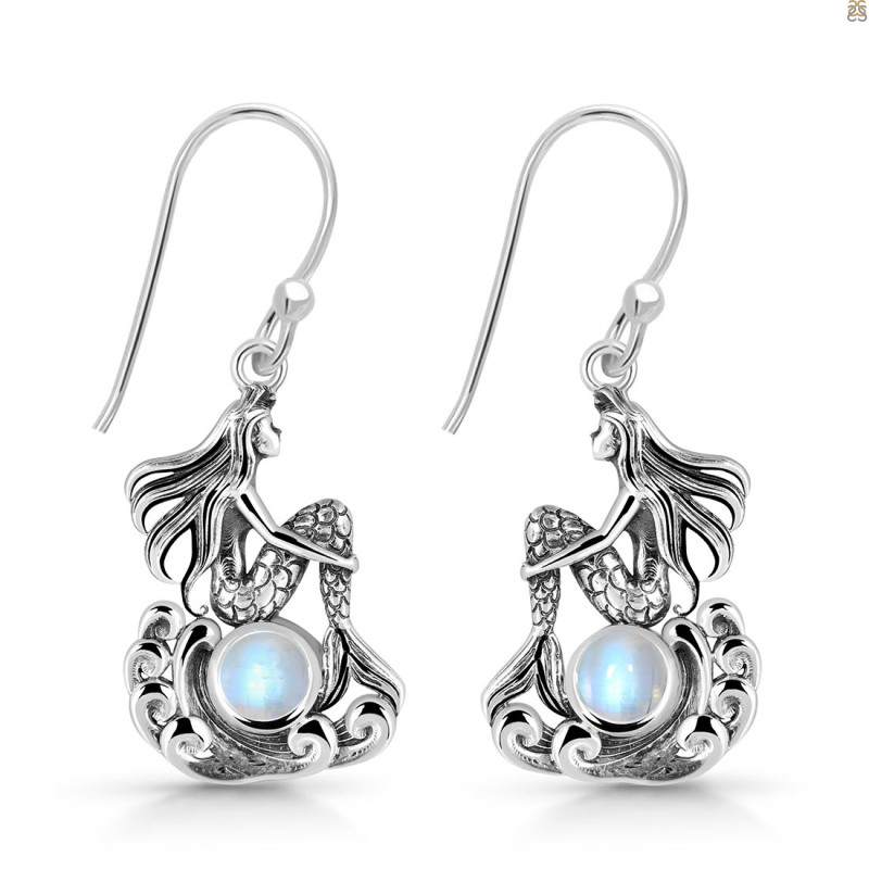 Moonstone Mermaid Earring RBM-RUE-36.