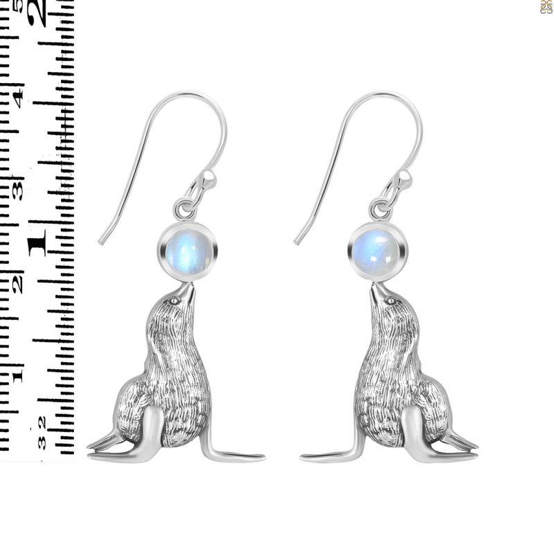 Moonstone Seal Earring RBM-RUE-37.