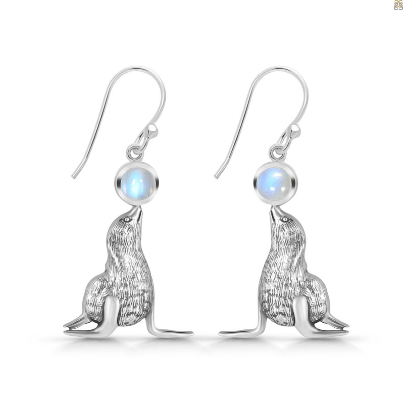 Moonstone Seal Earring RBM-RUE-37.
