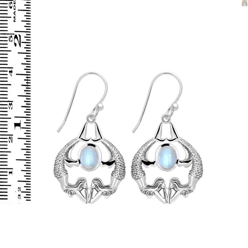 Moonstone Mermaid Earring RBM-RUE-38.