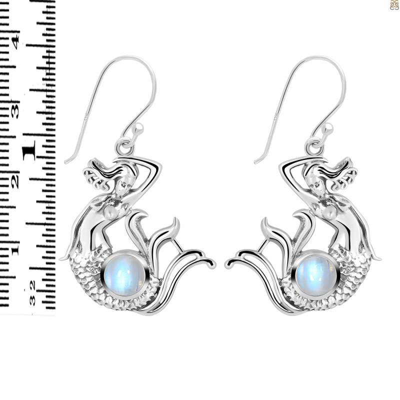 Moonstone Mermaid Earring RBM-RUE-39.