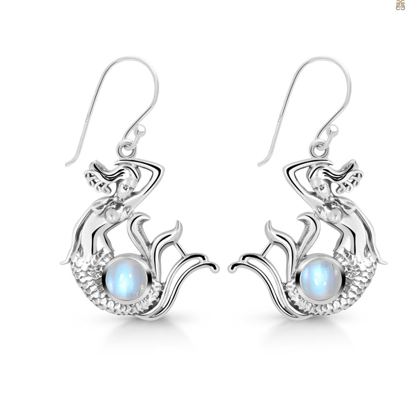 Moonstone Mermaid Earring RBM-RUE-39.