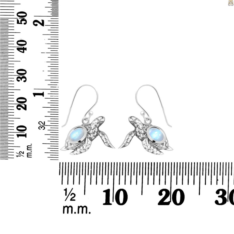 Moonstone Turtle Earring RBM-RUE-42.