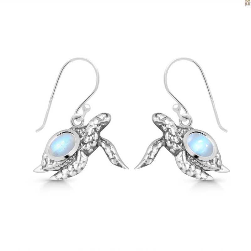 Moonstone Turtle Earring RBM-RUE-42.