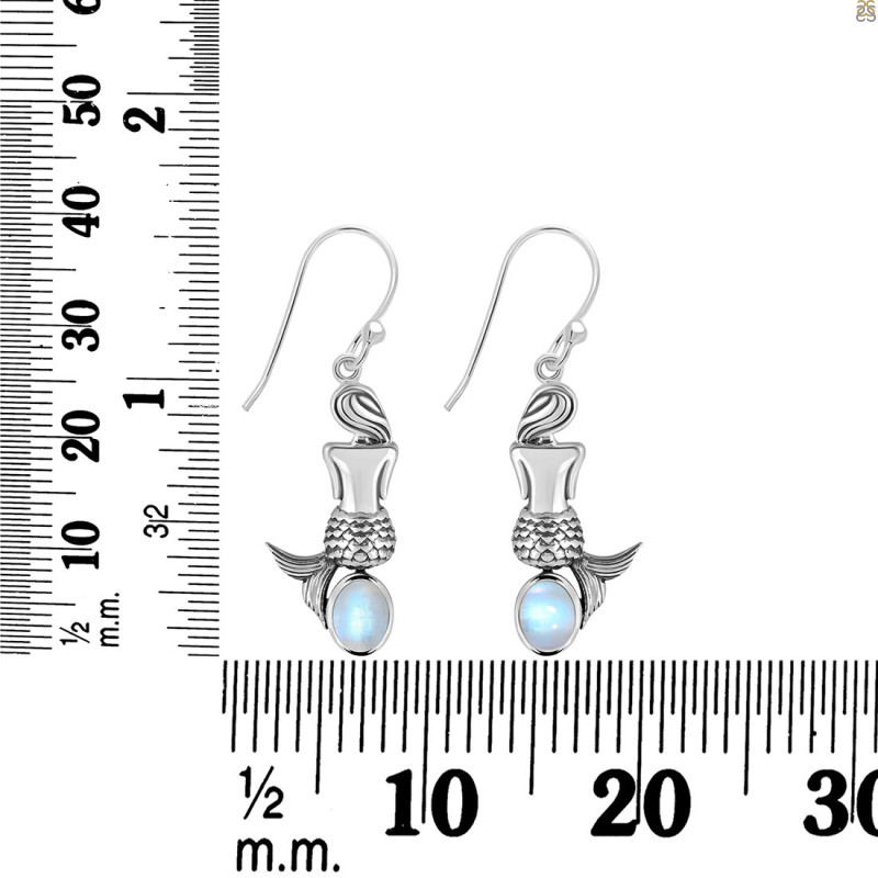 Moonstone Mermaid Earring RBM-RUE-43.