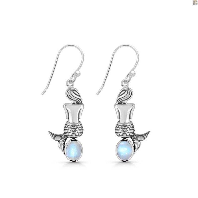 Moonstone Mermaid Earring RBM-RUE-43.