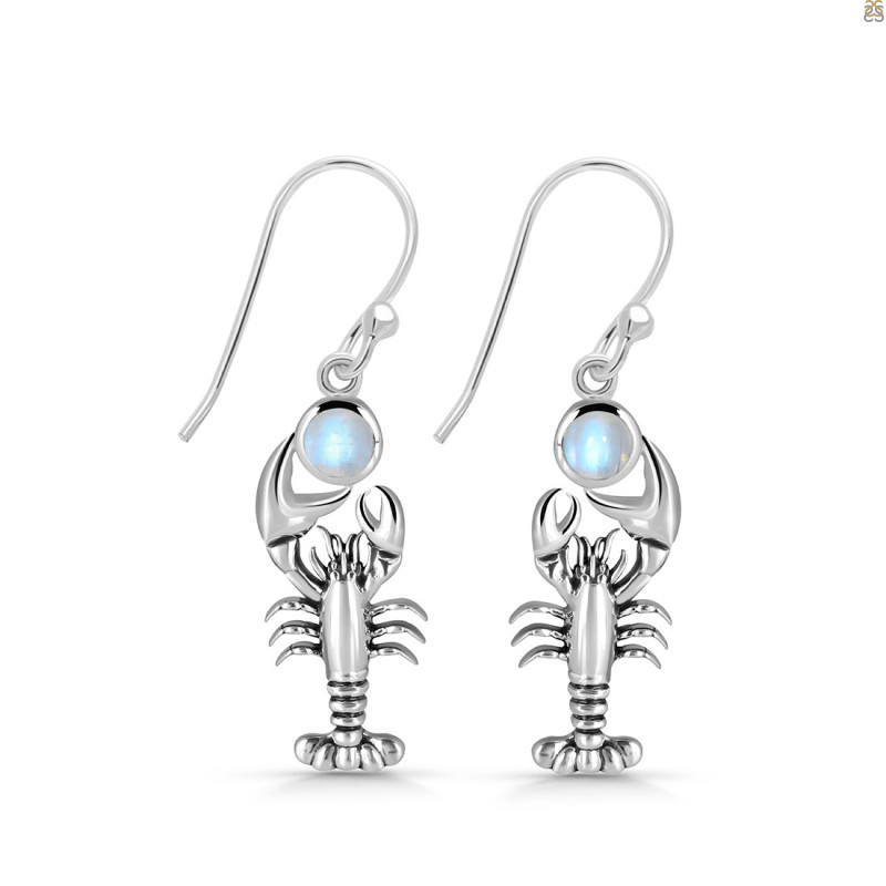 Moonstone Lobster Earring RBM-RUE-45.
