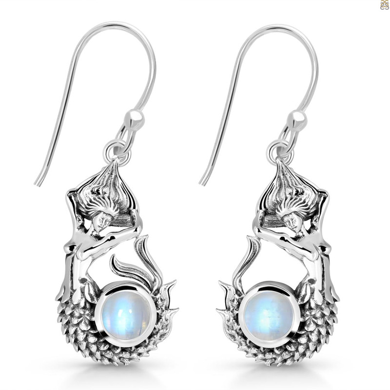 Moonstone Mermaid Earring RBM-RUE-51.