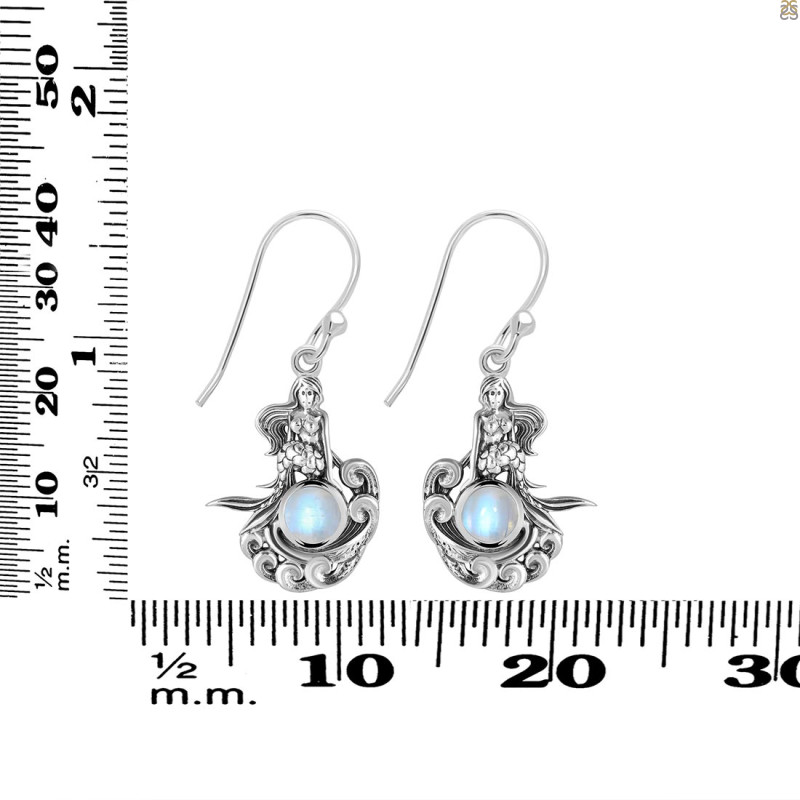 Moonstone Mermaid Earring RBM-RUE-53.