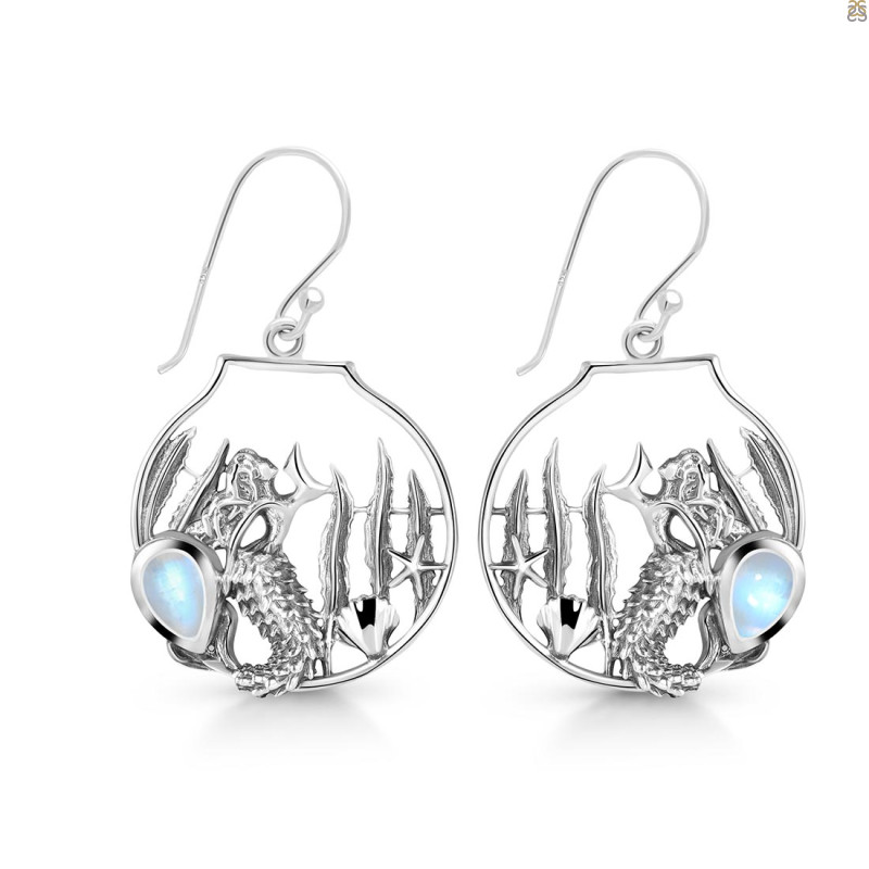 Moonstone Sea Life Earring RBM-RUE-54.