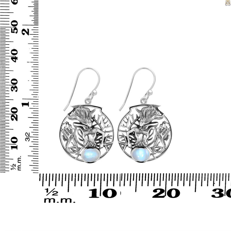 Moonstone Mermaid Earring RBM-RUE-55.