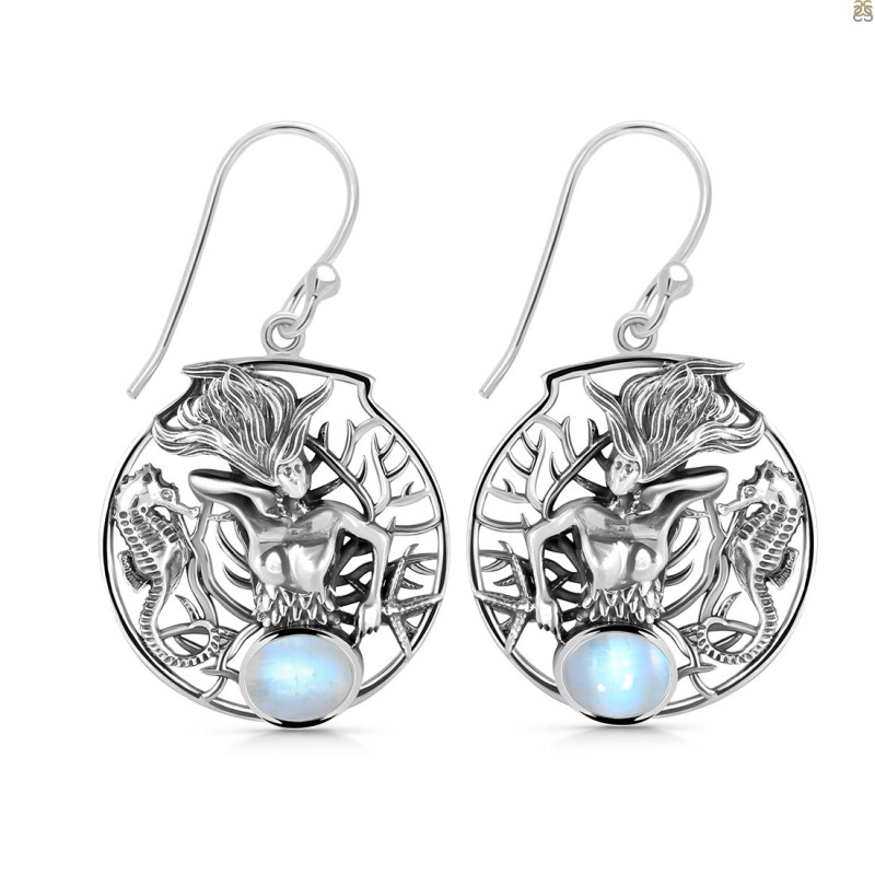 Moonstone Mermaid Earring RBM-RUE-55.