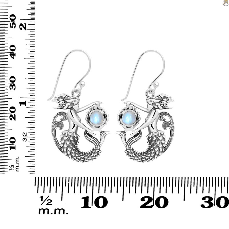 Moonstone Mermaid Earring RBM-RUE-59.