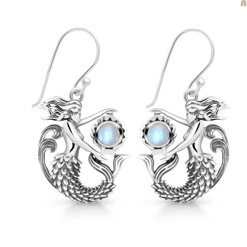 Moonstone Mermaid Earring RBM-RUE-59.