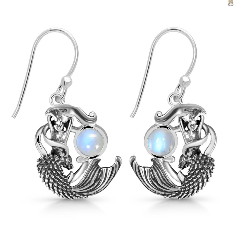 Moonstone Mermaid Earring RBM-RUE-63.