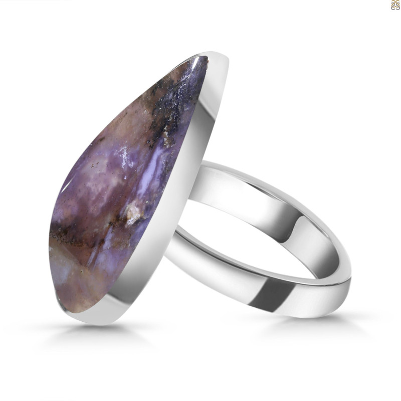 Russian Dendritic Agate Adjustable Ring-ADJ-R RDA-2-100