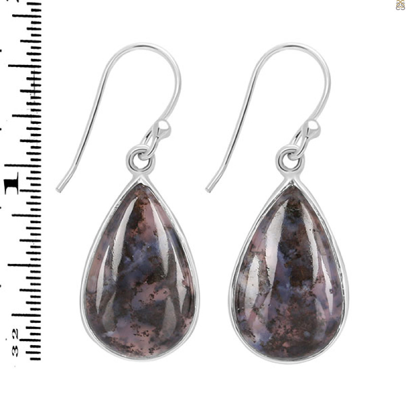 Russian Dendritic Agate Earring-E RDA-3-16
