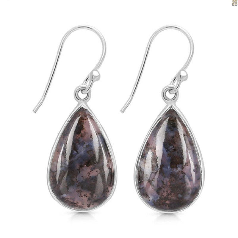 Russian Dendritic Agate Earring-E RDA-3-16