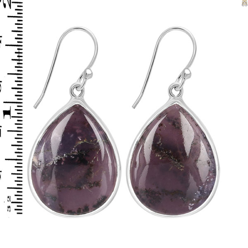 Russian Dendritic Agate Earring-E RDA-3-34