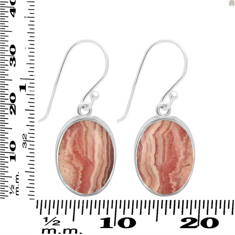 Rhodochrosite Earring-E RDC-3-57