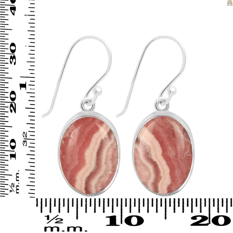 Rhodochrosite Earring-E RDC-3-58