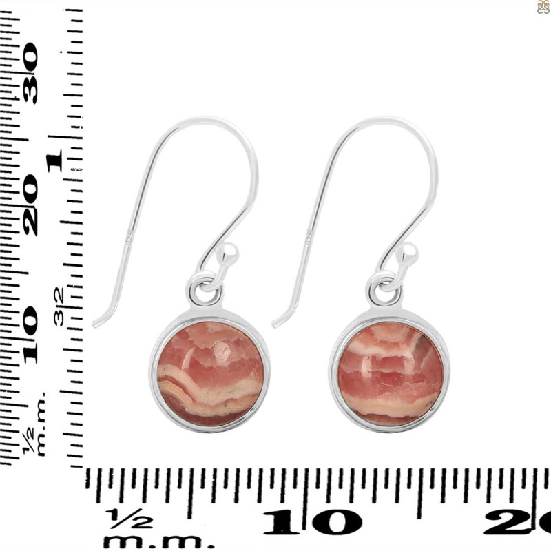 Rhodochrosite Earring-E RDC-3-61
