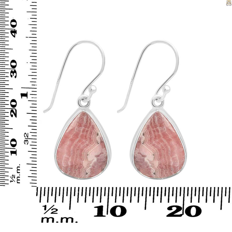 Rhodochrosite Earring-E RDC-3-64