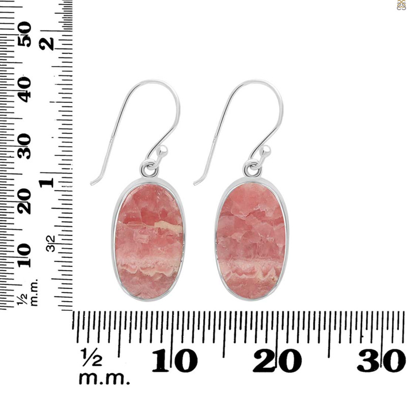 Rhodochrosite Earring-E RDC-3-65