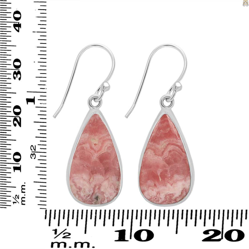 Rhodochrosite Earring-E RDC-3-67