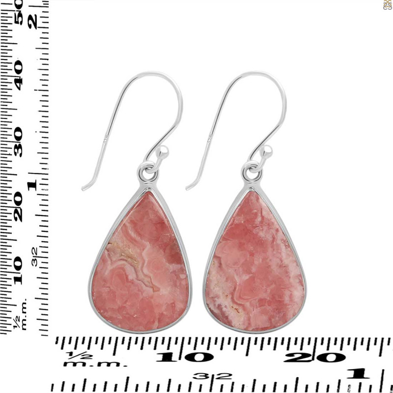 Rhodochrosite Earring-E RDC-3-68