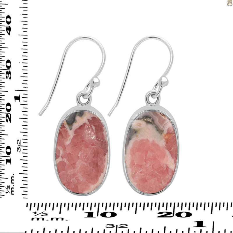 Rhodochrosite Earring-E RDC-3-69