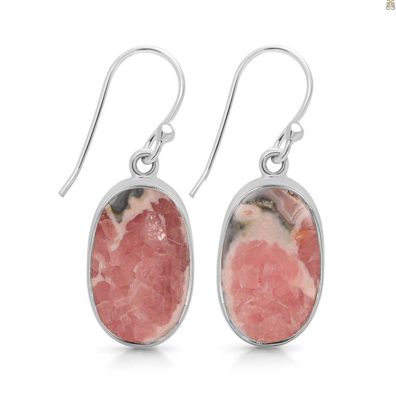 Rhodochrosite Earring-E RDC-3-69