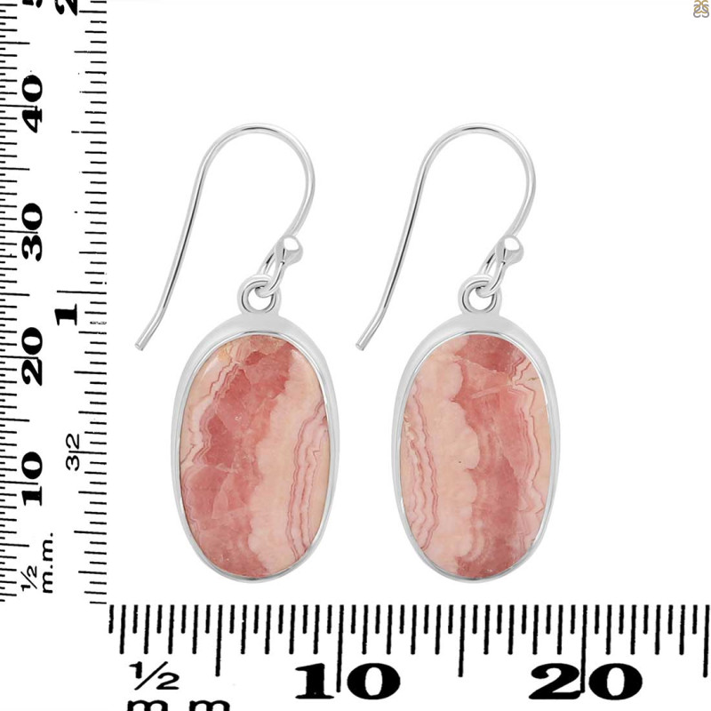 Rhodochrosite Earring-E RDC-3-74