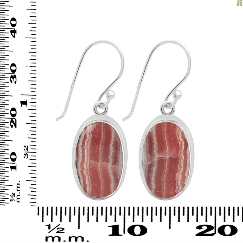 Rhodochrosite Earring-E RDC-3-75