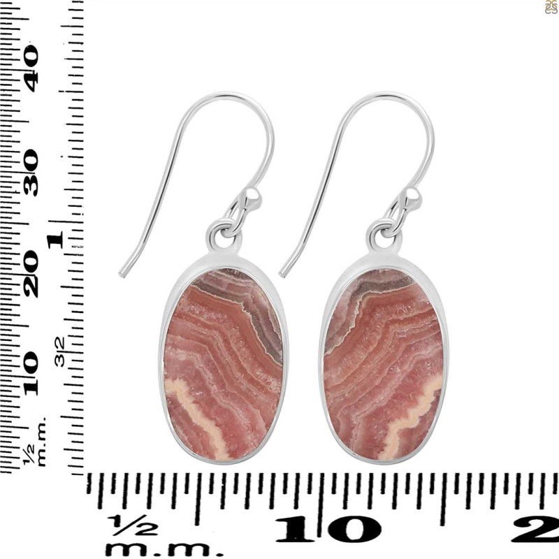 Rhodochrosite Earring-E RDC-3-76